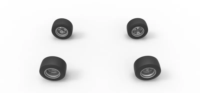 Wheel Set of 350 Supermodified Scale 1:25 - Model preview 6