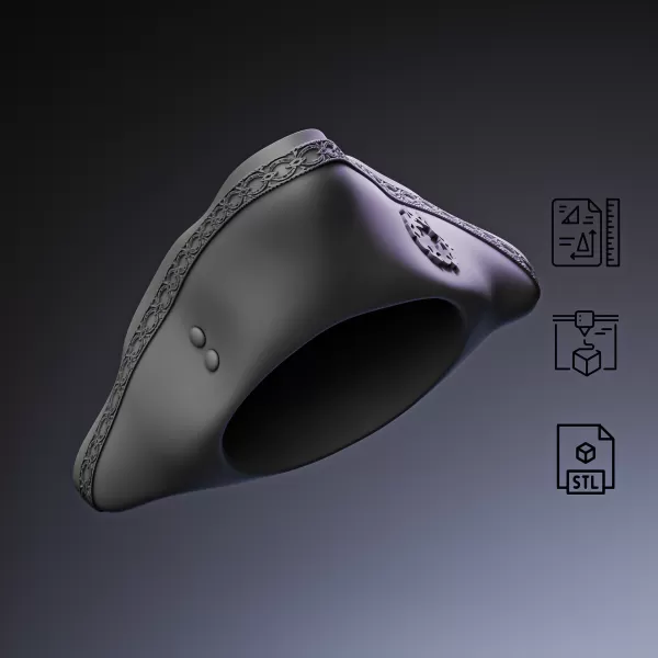 Three-Cornered Pirate Hat #RoZ - Model preview 3