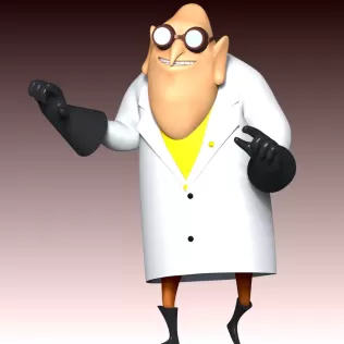 Dr. Nefario - Despicable Me - Model thumbnail 8