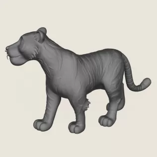 Tiger Toy Print Ready 3D Model - Model thumbnail 4