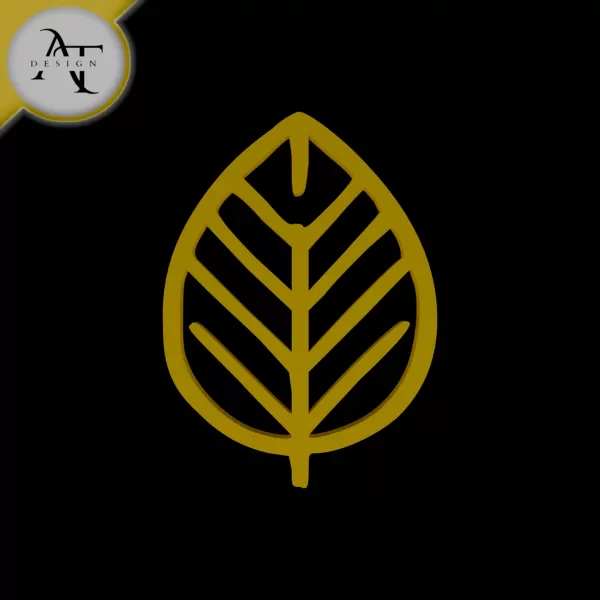 Simple Leaf Symbol - 2D Art - Model preview 1