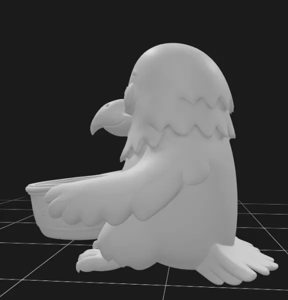 Eagle Holding Gift Basket - Model preview 3