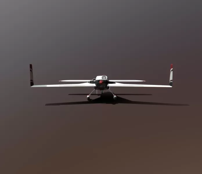 Rutan Model 74 Defiant - Model preview 1