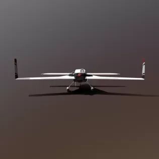 Rutan Model 74 Defiant - Model thumbnail 1