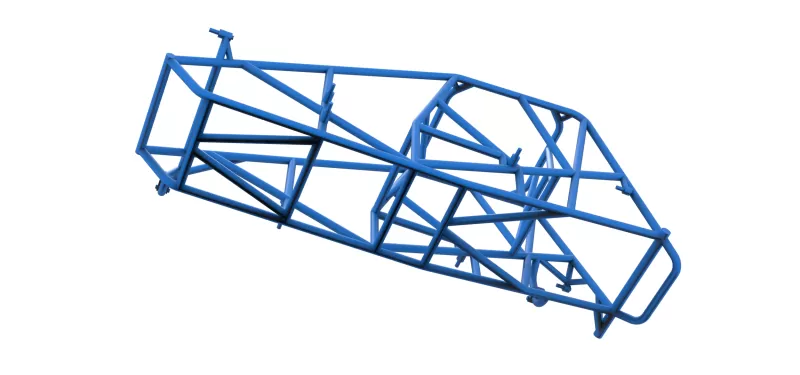Frame of Silver Crown Car Scale 1:25 - Model preview 3