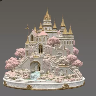 Blossom Crown Castle STL File for 3D Print - Model thumbnail 7