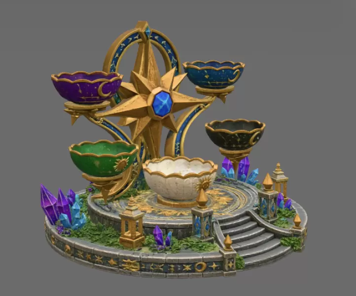 Astral Constellation Offering Sanctuary STL File for 3D Print - Model preview 13