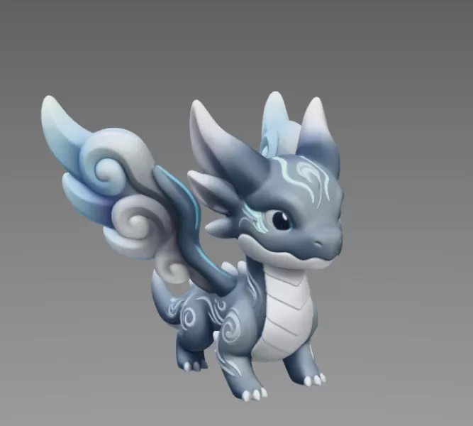 Mystic Wind Dragon STL File 3D Printable - Model preview 6
