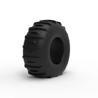 Low pressure Forester 1370 tire deflated Scale 1:25 - Model thumbnail 2