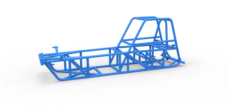 Frame of Vintage Dirt Modified stock car Version 2 Scale 1:25 - Model preview 1