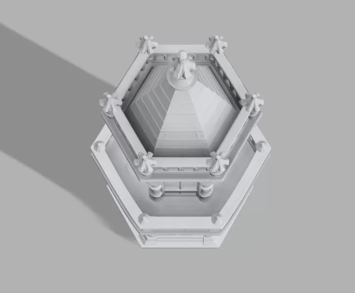 Gothic Candle Tower – Keep - Model preview 6