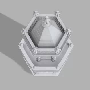 Gothic Candle Tower – Keep - Model thumbnail 6