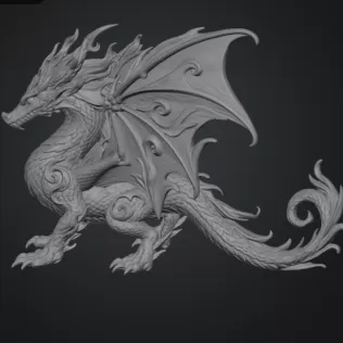 Ocean Breeze Dragon STL File for 3D Print - Model thumbnail 14