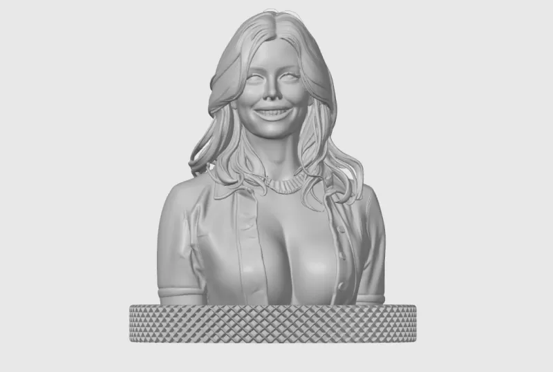 Jessica Biel 3D Bust Print - Model preview 3