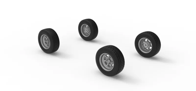 Wheel Set of Dwarf car Scale 1:25 - Model preview 7