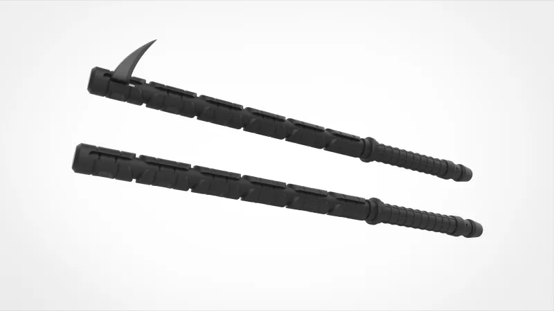 Yelena Belova Combat Batons from the Thunderbolts* 2025 - Model preview 2