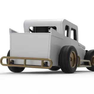 Dwarf car while turning Version 2 Scale 1:25 - Model thumbnail 19