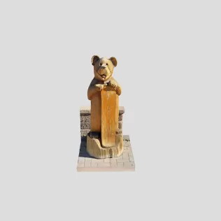 Big Bear Wooden Statue