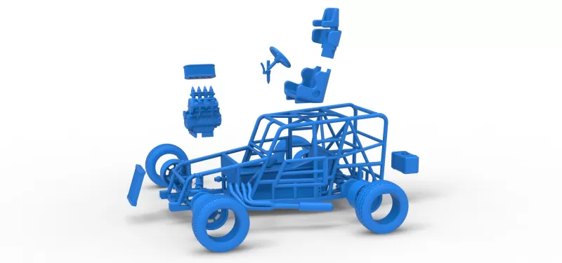 Dwarf car Base Scale 1:25 - Model preview 28