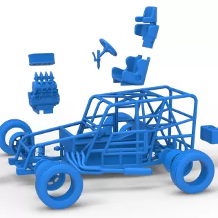 Dwarf car Base Scale 1:25 - Model thumbnail 28