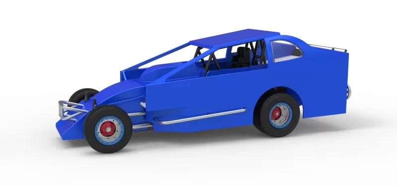 Northeast Dirt Modified stock car Version 2 Scale 1:25 - Model preview 1