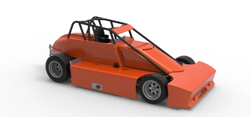 Experimental Pavement Silver Crown Car Scale 1:25 - Model preview 24