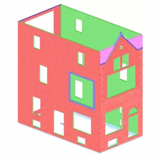 1:87 / H0 - Stadtvilla - Haus mit Erker - Komplettbausatz - Model thumbnail 3