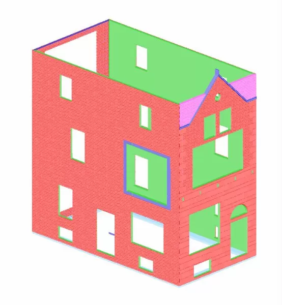 1:87 / H0 - Stadtvilla - Haus mit Erker - Komplettbausatz - Model preview 3