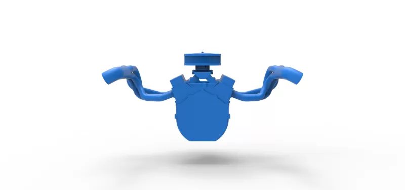 Engine of New Zealand Vintage Stock car Scale 1:25 - Model preview 12