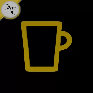 Simple Coffee Cup Symbol - 2D Art