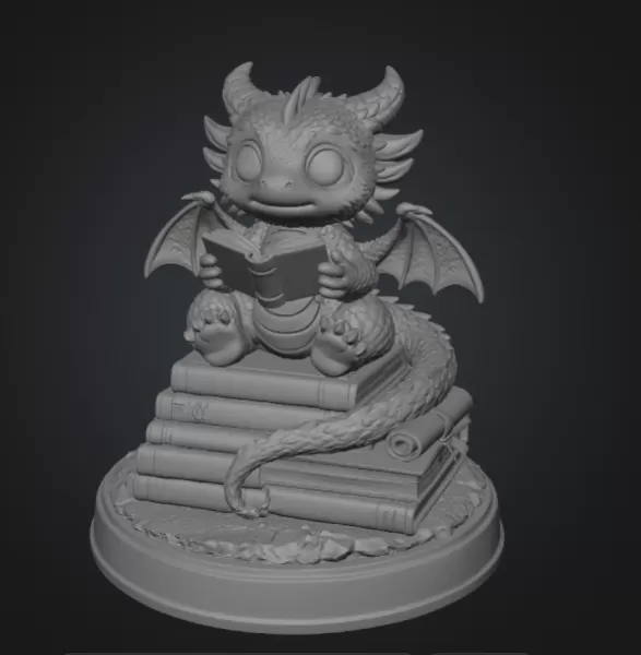 Reading Dragon STL File for 3D Print - Model preview 8