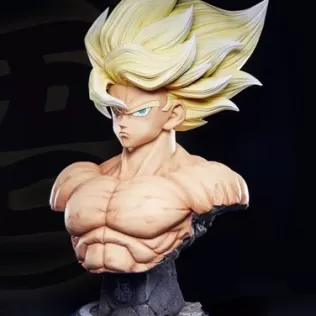 Goku SSJ Namek Bust - Model thumbnail 2