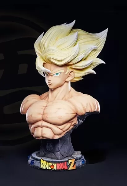 Goku SSJ Namek Bust - Model preview 2