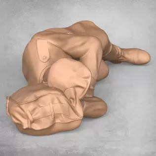 Sleeping Army Soldier - Model thumbnail 5