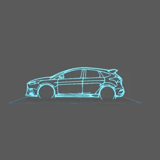 Ford - Focus RS 3 Wall Art