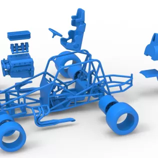 Pavement Silver Crown Car Base Version 3 Scale 1:25 - Model thumbnail 28
