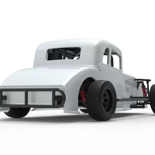 Canadian vintage modified stock car Scale 1:25 - Model thumbnail 19