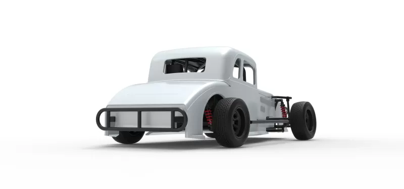 Canadian vintage modified stock car Scale 1:25 - Model preview 19