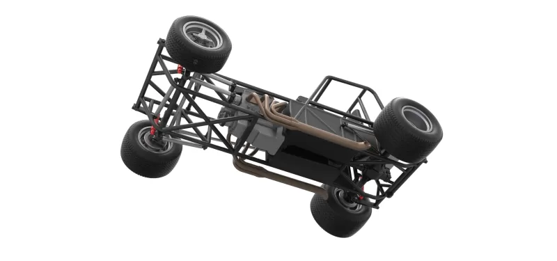 Vintage Dirt Modified stock car Base Version 4 Scale 1:25 - Model preview 3