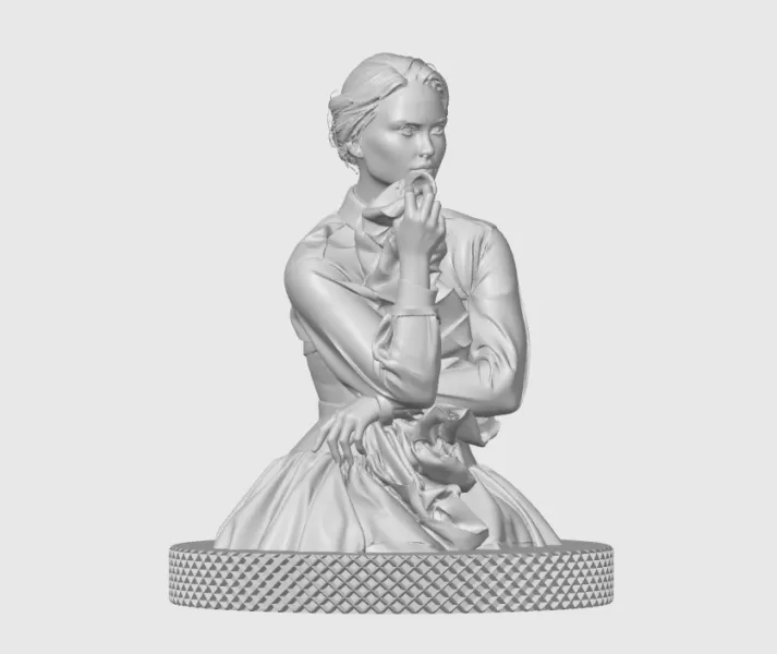 Natalie Portman 3D Bust Print - Model preview 11