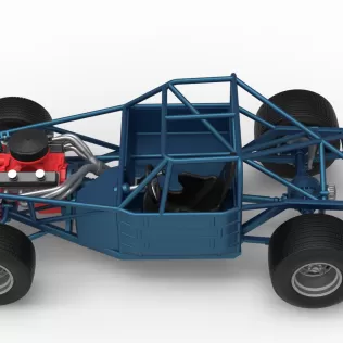 Vintage Dirt late model Race car Base Scale 1:25 - Model thumbnail 10