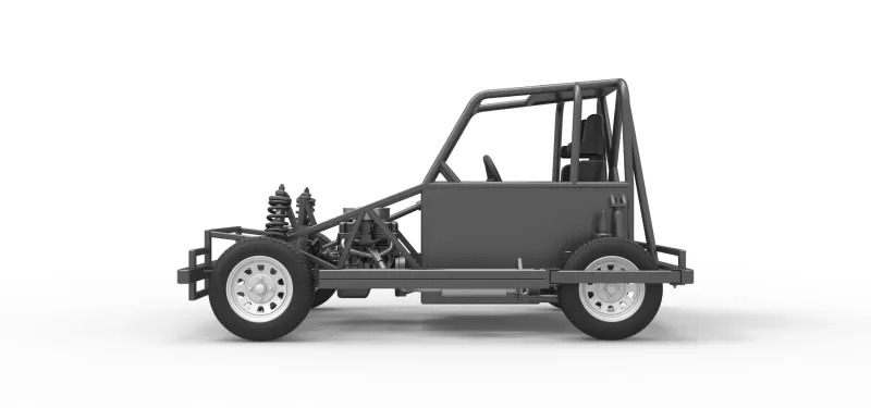 New Zealand Ministock car Base Version 2 Scale 1:25 - Model preview 9