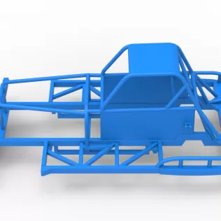 Frame of New Zealand Vintage Stock car Scale 1:25 - Model thumbnail 8