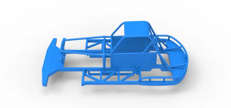 Frame of New Zealand Vintage Stock car Scale 1:25 - Model preview 8