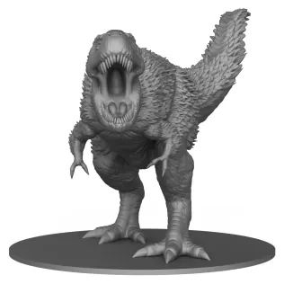 Tyrannosaurus Dinosaur Statue 3D Print Model - Model thumbnail 2