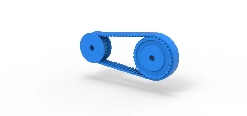 Belt drive Scale 1:16 - Model preview 7