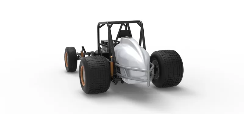 Vintage Dirt Silver Crown Car Base Scale 1:25 - Model preview 14