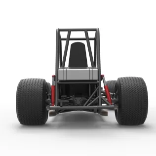 Vintage Dirt Modified stock car Base Version 4 Scale 1:25 - Model thumbnail 16