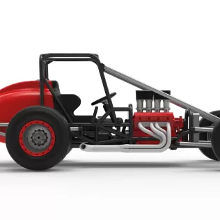 Dirt Silver Crown Champ car Base Scale 1:25 - Model thumbnail 22