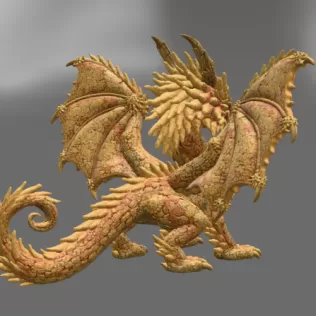 ☀ Sunfire Celestial Dragon STL File for 3D Print - Model thumbnail 8